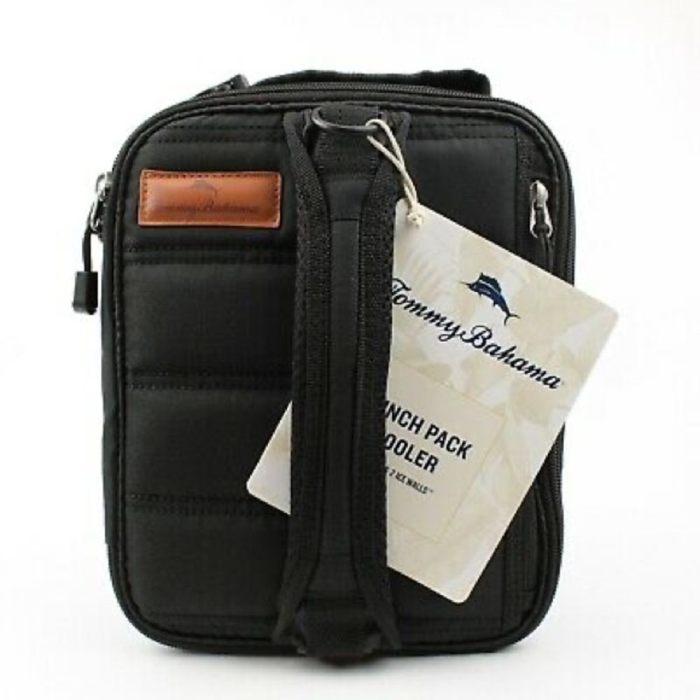 Tommy Bahama Expandable Black Lunch Bag Cooler